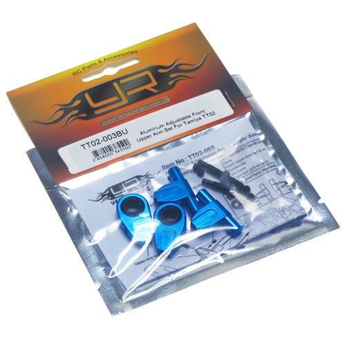 Рычаги задние Yeah Racing (#TT02-003BU) Aluminum Adjustable Front Upper Arm Set For Tamiya TT02