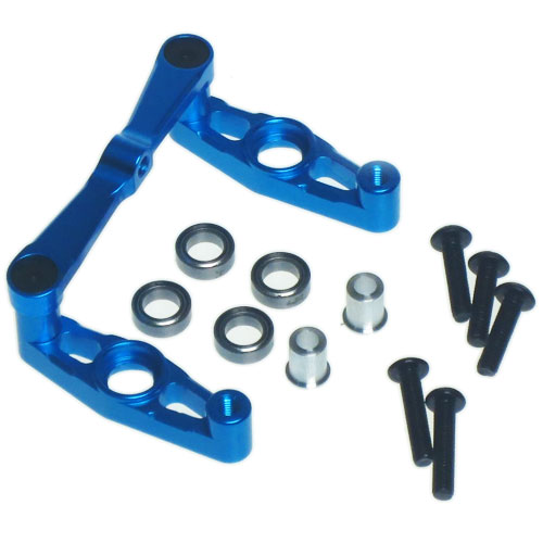Рулевая рейка Yeah Racing (#TT02-042BU) Aluminum Ball Bearing Steering Set For Tamiya TT02 TT02B