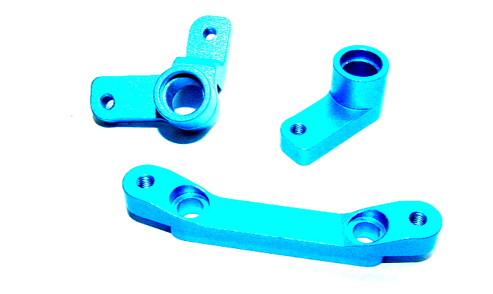 Рулевая трапеция Yeah Racing (#DF03-042BU) Alloy Bearing Steering Set (BU) For DF