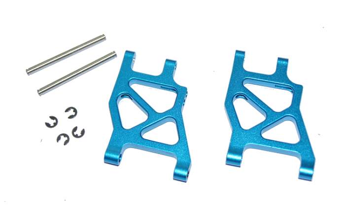 Рычаги задние Yeah Racing (#DF03RA-002E3BU) Aluminum Rear Lower Arm 2.5 Deg Toe In 251mm (BU) For Tamiya DF03-RA