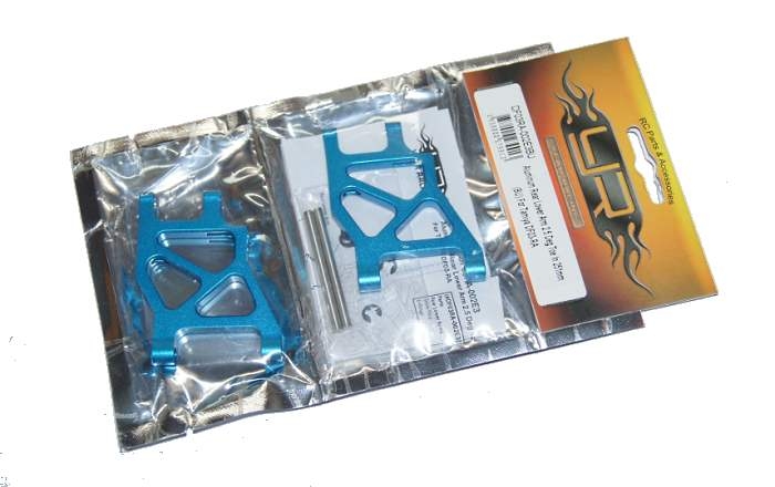 Рычаги задние Yeah Racing (#DF03RA-002E3BU) Aluminum Rear Lower Arm 2.5 Deg Toe In 251mm (BU) For Tamiya DF03-RA