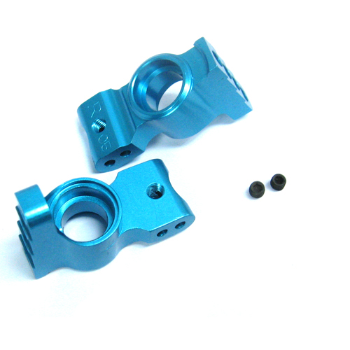 Чашки задние Yeah Racing (#SD-007V3BU) Alloy Rear Hub Carrier (1 Deg) For MR-4TCSD