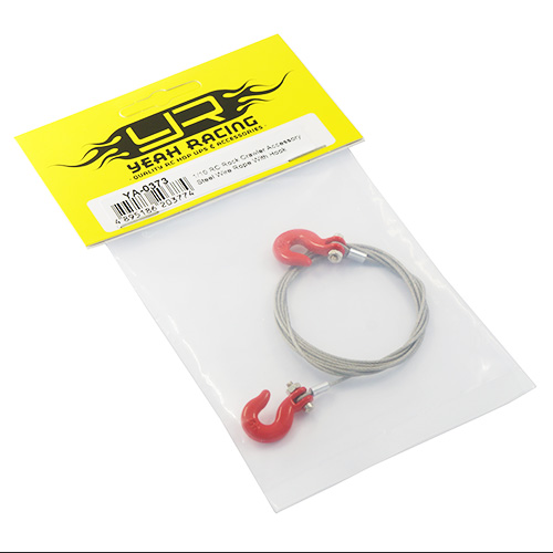 Трос металлический с крюком Yeah Racing (#YA-0373) 1/10 RC Rock Crawler Accessories Steel Wire Rope With Hook