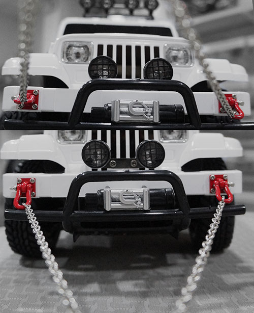 Цепь с карабином Yeah Racing (#YA-0385) RC Rock Crawler Accessory 96cm Long Chain with Buckle Red