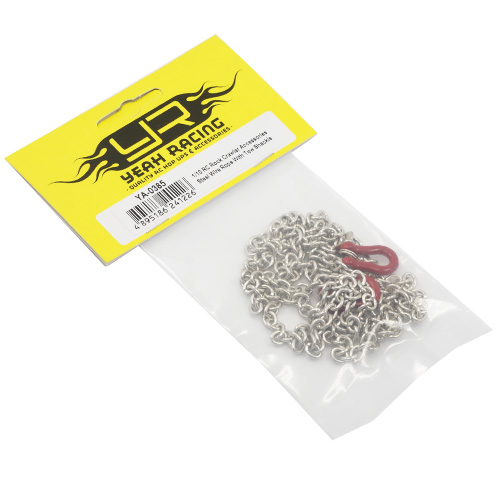 Цепь с карабином Yeah Racing (#YA-0385) RC Rock Crawler Accessory 96cm Long Chain with Buckle Red