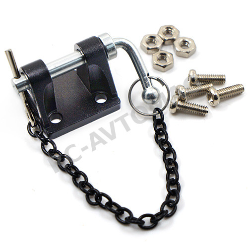 Фаркоп Yeah Racing (#YA-0428) Adjustable Drop Hitch Black For 1:10 RC CAR