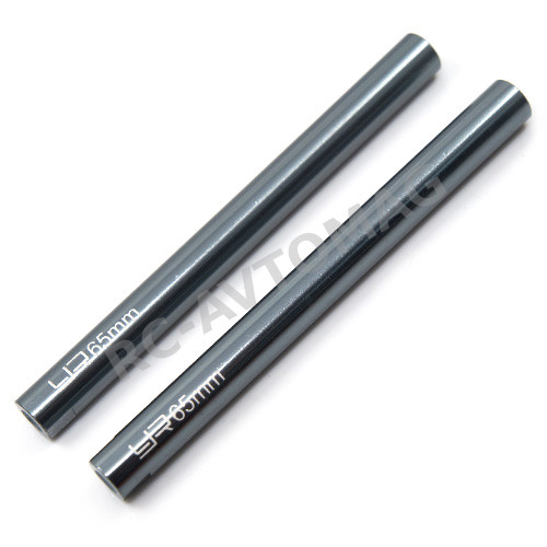 Штанговая колонна Yeah Racing (#YA-0434) Threaded Aluminum Link Pipe 6x65mm 2pcs Gun Metal