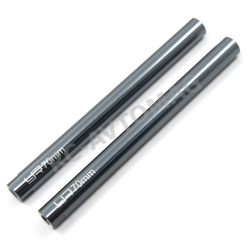 Штанговая колонна Yeah Racing (#YA-0435) Threaded Aluminum Link Pipe 6x70mm 2pcs Gun Metal