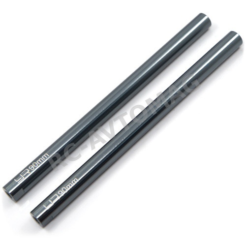 Штанговая колонна Yeah Racing (#YA-0439) Threaded Aluminum Link Pipe 6x90mm 2pcs Gun Metal