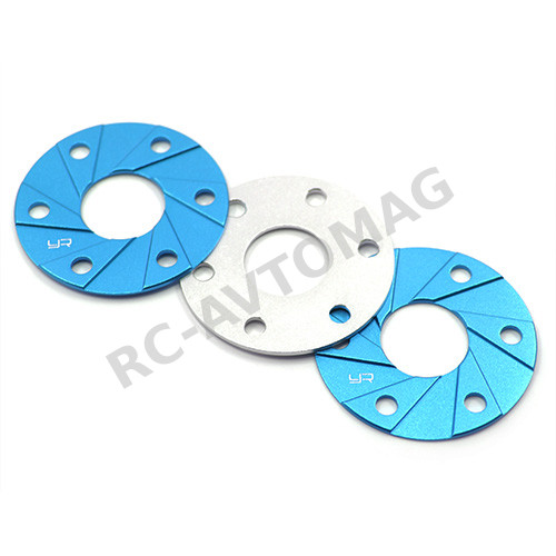 Прокладка двигателя Yeah Racing (#YA-0463BU) Aluminum 540 Motor Spacer Heatsink 1mm x 3pcs Blue