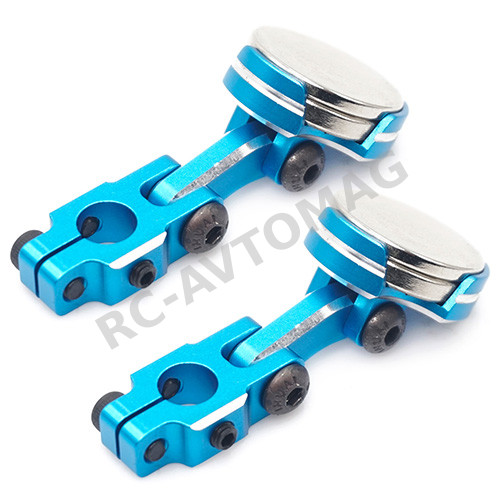 Крепление кузова магнитное Yeah Racing (#YA-0531BU) Aluminium CNC Magnetic Invisible Body Mounting System 2pcs Blue