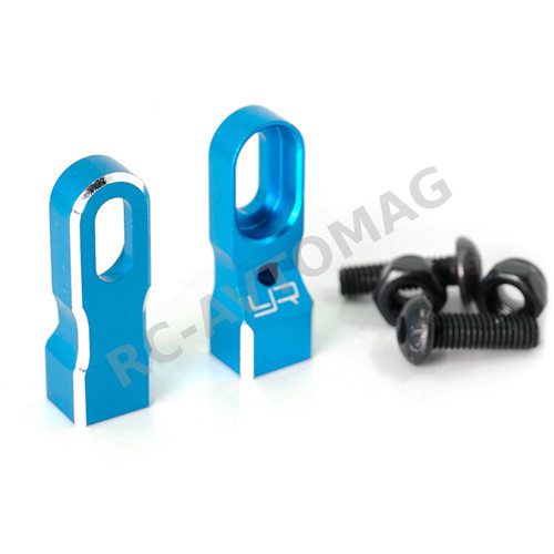 Крепление сервопривода Yeah Racing (#YA-0538BU) Aluminum Height Adjustable Servo Mount For 1/10 Blue