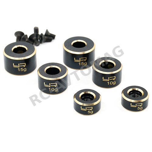 Грузики Yeah Racing (#YA-0552) Brass Chassis Weight Balancer 5g 10g 15g for RC Car