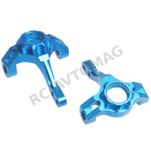 Кулаки поворотные Yeah Racing (#SCX10-006BU ) Aluminum Front Knuckle Arm Set For Axial SCX10