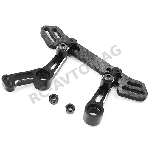 Рулевая рейка Yeah Racing (#YKYD-005BK) Aluminum RWD Large Angle Steering Rack For Yokomo YD2 Black