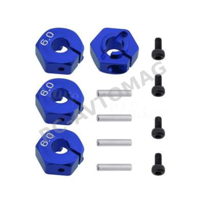 Хексы CPV (#A8529) Aluminum Wheel Washer Set 6.0 mm For All 1/10
