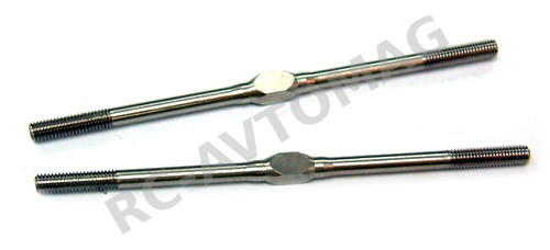 Тяги металлические Yeah Racing (#TB-0010) 3X72mm Stainless Steel Turnbuckle 2pcs