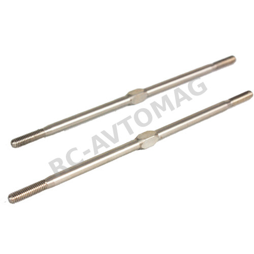 Тяги металлические Yeah Racing (#TB-0026) 3*90mm Stainless Steel Turnbuckles-2pcs