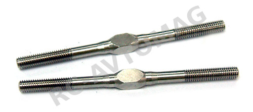 Тяги металлические Yeah Racing (#TB-0021) 3X54mm Stainless Steel Turnbuckle 2pcs