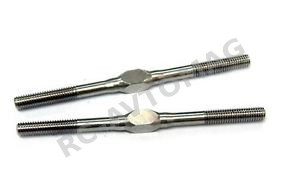Тяги металлические Yeah Racing (#TB-0023) 3X60mm Stainless Steel Turnbuckle 2 pcs