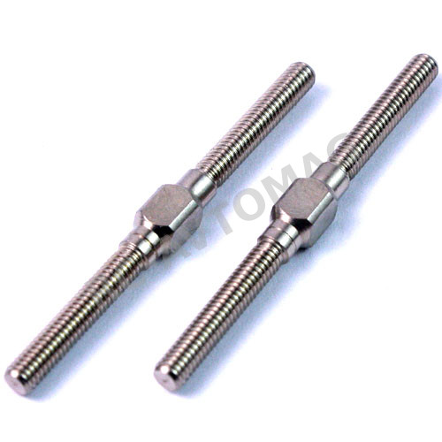 Тяги металлические Yeah Racing (#TBT-0007) 3x42mm Titanium Turnbuckle Shafts 2pcs