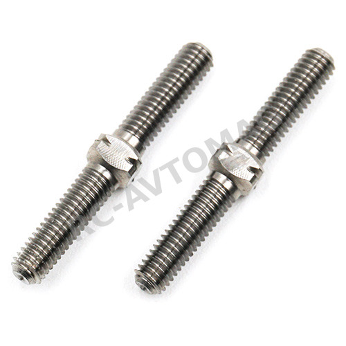 Тяги металлические Yeah Racing (#TBTI-0324) 64 Titanium Turnbuckle 3x24mm 2pcs