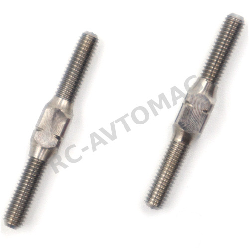 Тяги металлические Yeah Racing (#TBTI-0328) 64 Titanium Turnbuckle 3x28mm 2pcs