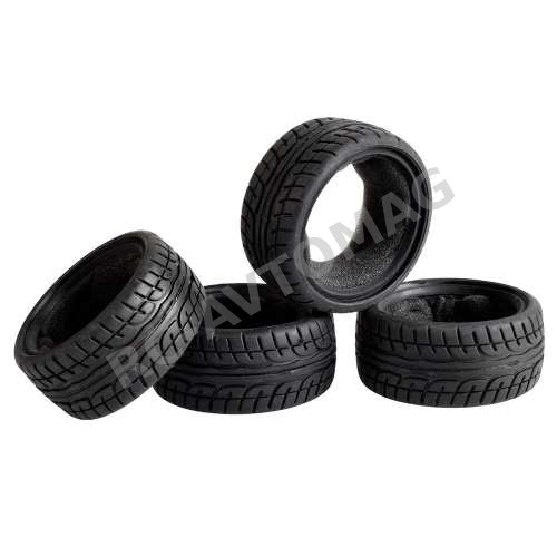 Шины шоссейные HSP (#8003) Black Tire Set, 0* 4 pcs