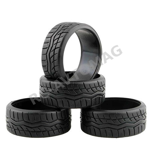 Шины дрифт HSP (#9016) Drift Black Tire Set, 0* 4 pcs