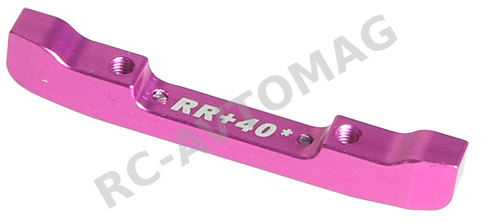 Крепление рычагов 3racing (#SAK-24/PK) Suspension Mount RR+40 (RR4 Degree) For Sakura Zero