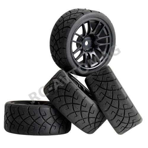 Колеса HSP (#9062-6090BK) 94123 Wheels 14 Spokes black 4 pcs