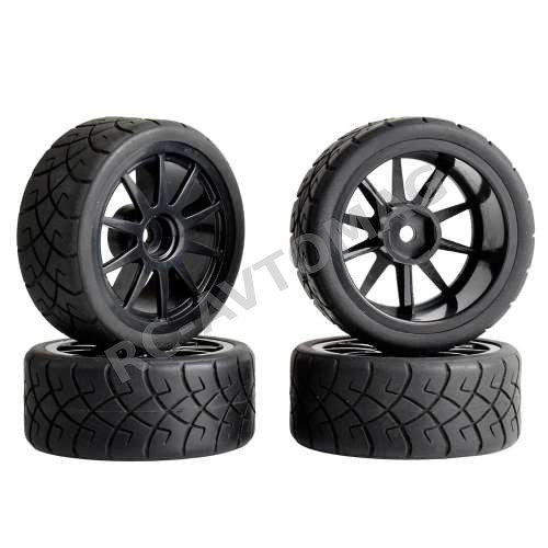 Колеса HSP (#910-6090BK) 94123 Wheels 10 Spokes black 4 pcs