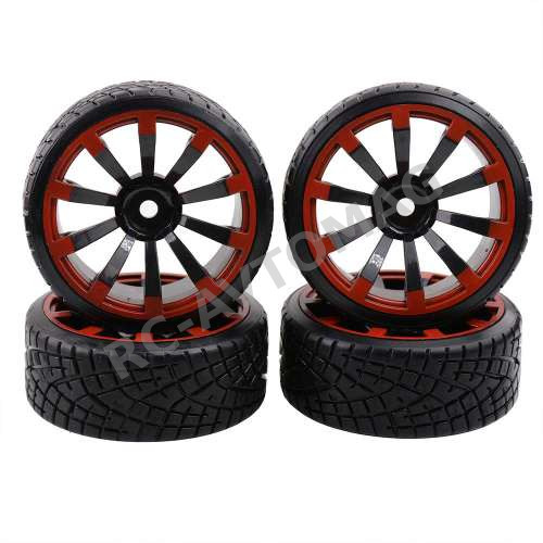 Колеса HSP (#601A-6013BK) 94123 Wheels Drift 10 Spokes black 4 pcs