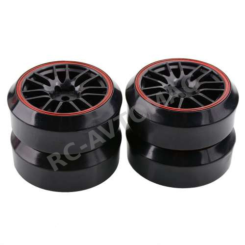 Колеса HSP (#9068-1081BK) 94123 Wheels Drift 14 Spokes black 4 pcs