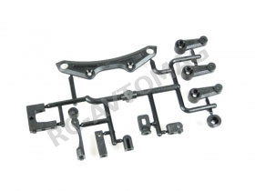 Бампер передний и сервосейвер 3Racing (#SAK-XS104) Front Upper Bumper and Servo Horn Set For Sakura XI