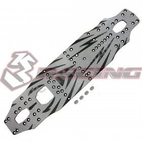 Дека нижняя 3racing (#SAK-D4803) SSG Carbon Main Chassis For D4