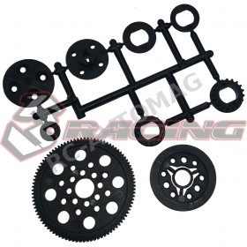 Шестерёнки 3Racing (#SAK-D408) Pulley Set For D4