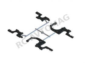 Балхэд 3Racing (#SAK-D107) Front & Rear Bulkhead For Sakura D3