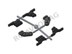Балхэд 3Racing (#SAK-D108) Front & Rear Bulkhead Cover Set For Sakura D3