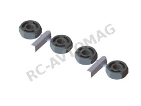 Хексы 3Racing (#SAK-D123) Hex Adaptor (5mm Thick) - 4pcs For Sakura D3