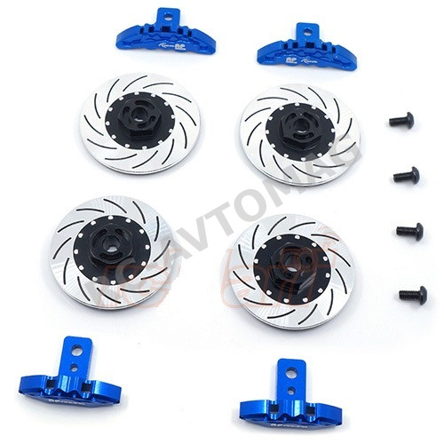 Тормозные диски имитация 3Racing (#SAK-D301/V2/BU) D3 & D4 Sport Edition Brake Disc Set (Blue)