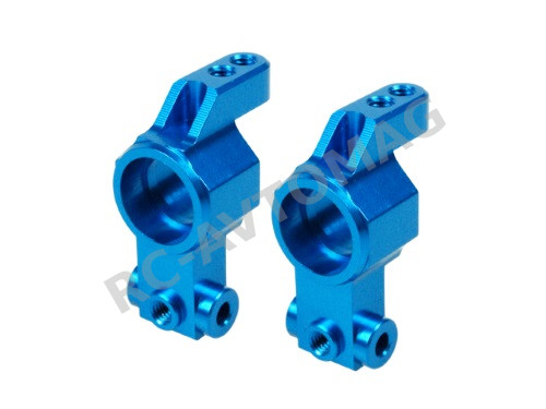 Чашки задние 3Racing (#416-19/LB) Alumnium Rear Hub Carrier - 0 Degree For TRF416