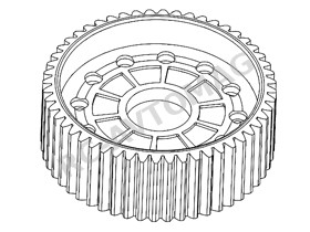 Шестерня дифференциала 52T 3Racing (#CAC-112) 52T Differential gear For 3racing Cactus
