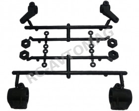 Кулаки поворотные и Задние чашки 3Racing (#CAC-117) Knuckle & Rear Hub Set For 3racing Cactus