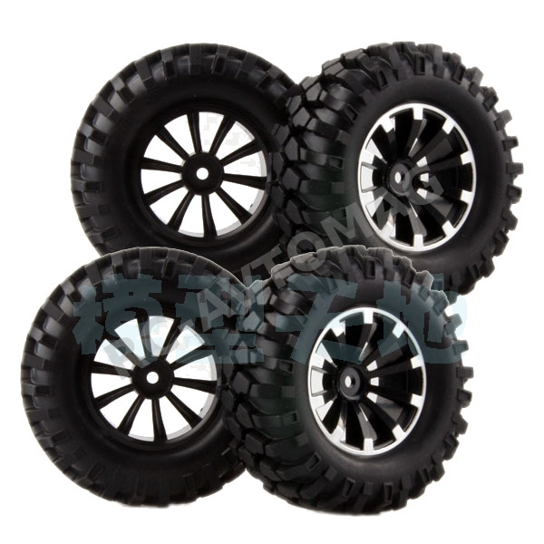 Колёса внедорожные RC4X4 (#H350-7007/1) Tire/Wheel Black 1.9 108mm 1in