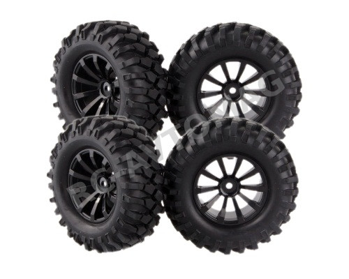 Колёса внедорожные RC4X4 (#H601-7006/1) Tire/Wheel Black 1.9 96mm 1in