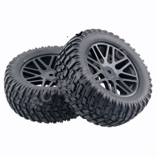 Колёса внедорожные HSP (#907-7007BK) Wheels 8 Spoke Black 4 pcs