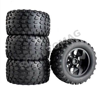 Колёса внедорожные HSP (#88035BK) Wheels 7 Spoke Black 4 pcs