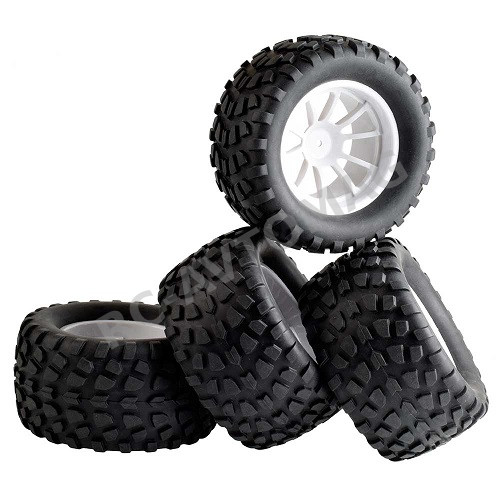 Колёса внедорожные HSP (#88036W) Wheels 10 Spoke White 4 pcs