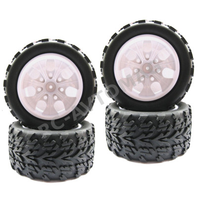 Колёса внедорожные HSP (#08008W) Wheels 7 Spoke White 4 pcs